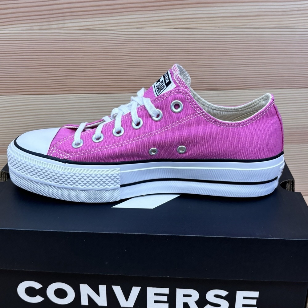 Converse Chuck Taylor All Star Lift Ox Pink White Womens Size 8.5 A16104F - Picture 2 of 6